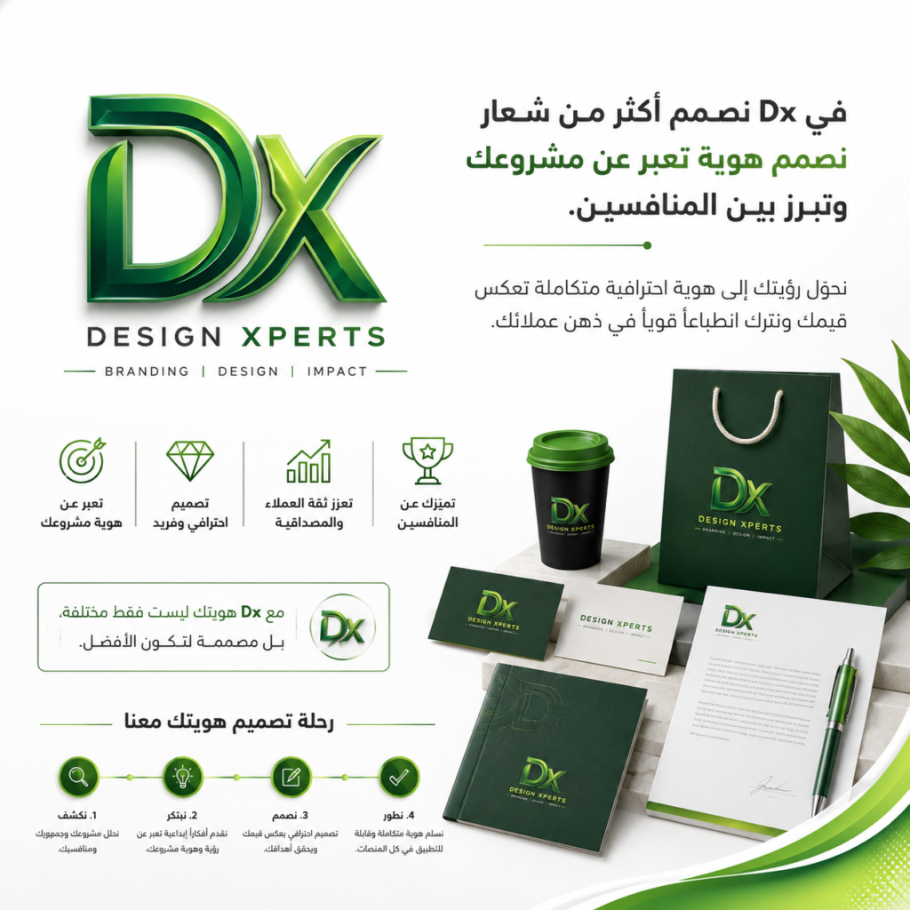 تصميم هوية بصرية لمشروعك شركة dominx.info للدعاية والاعلان والتسويق الرقمي - مصر والمملكة العربية السعودية 01026906642